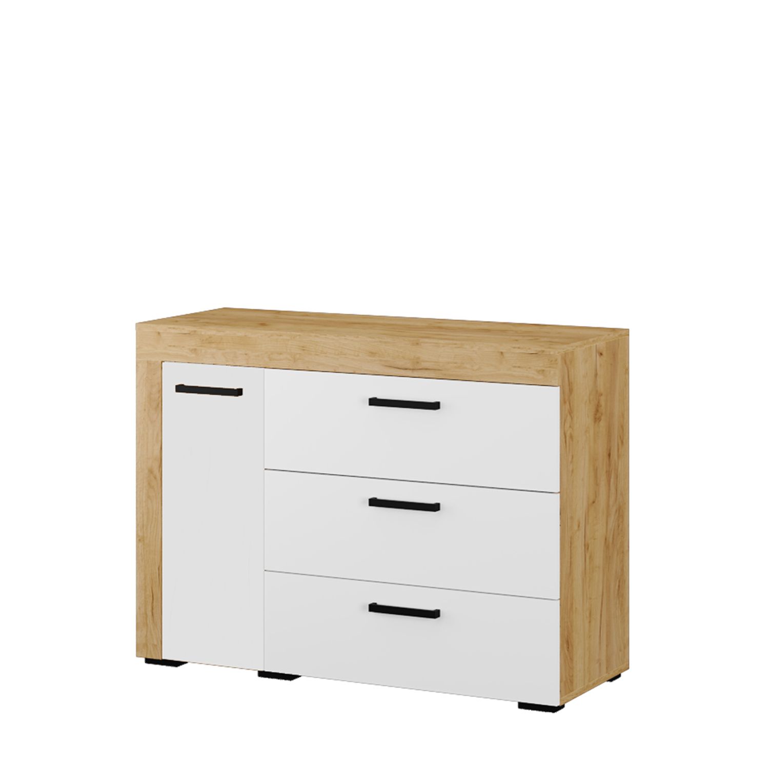 Спальня Адель комод дуб крафт золотой/белый