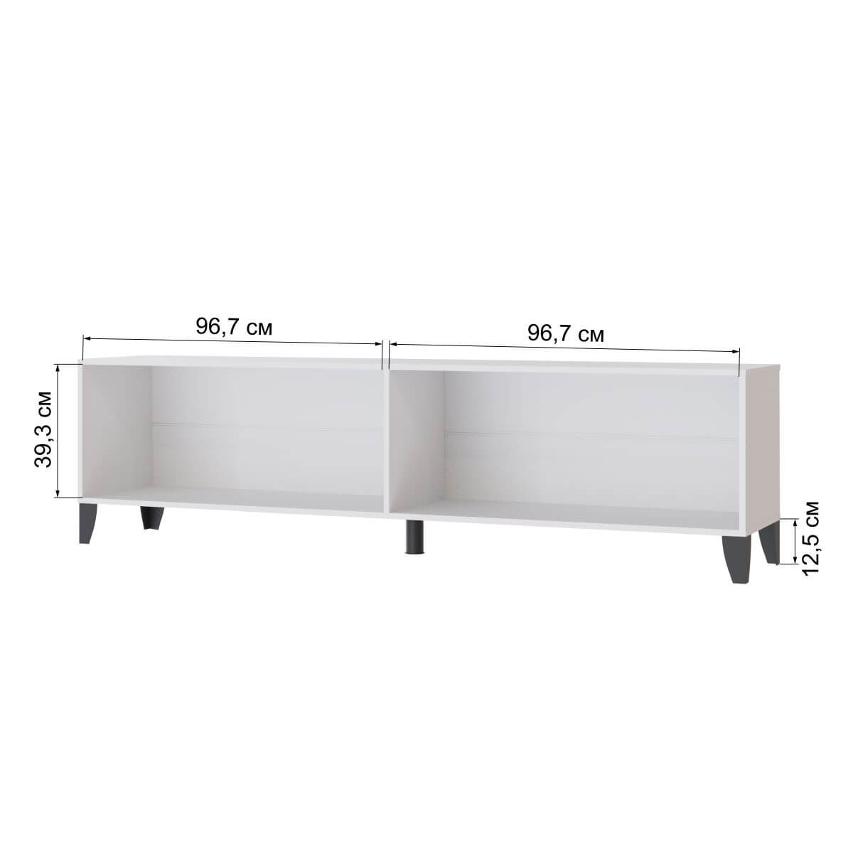 Тумба ТВ Парус-11 белый/дуб юкон