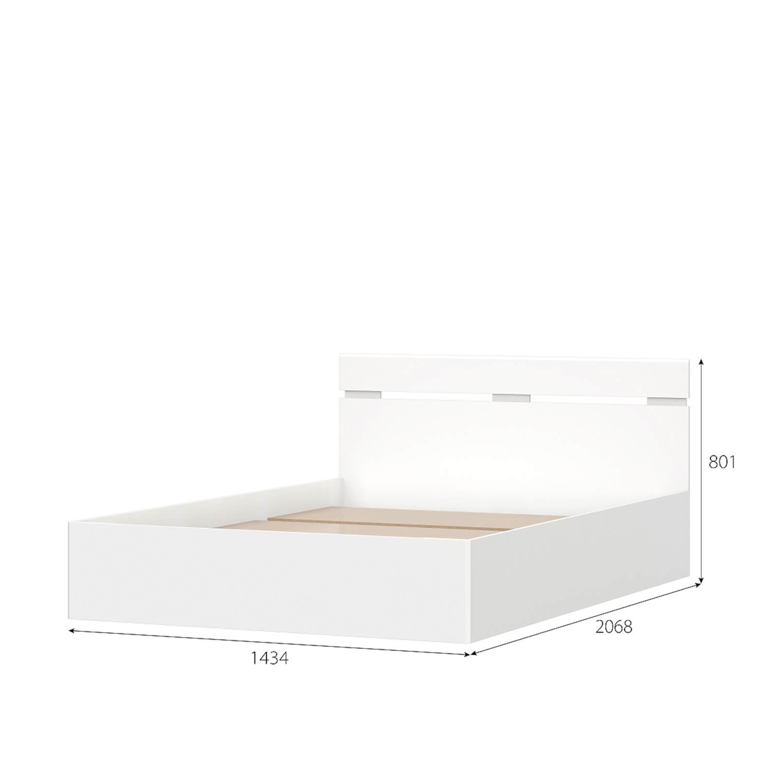 МС "Одри" (Симпл) Кровать двойная (1,4х2,0) 