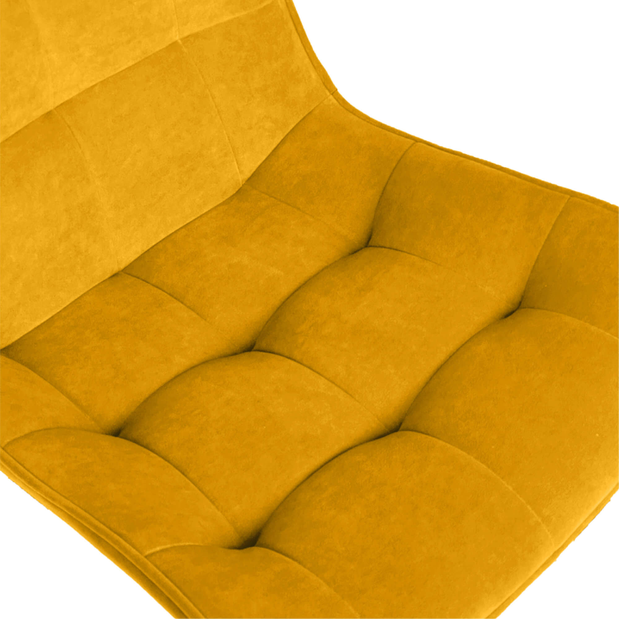 Стул интерьерный "Бостон" белый/меген 37 (горчичный)