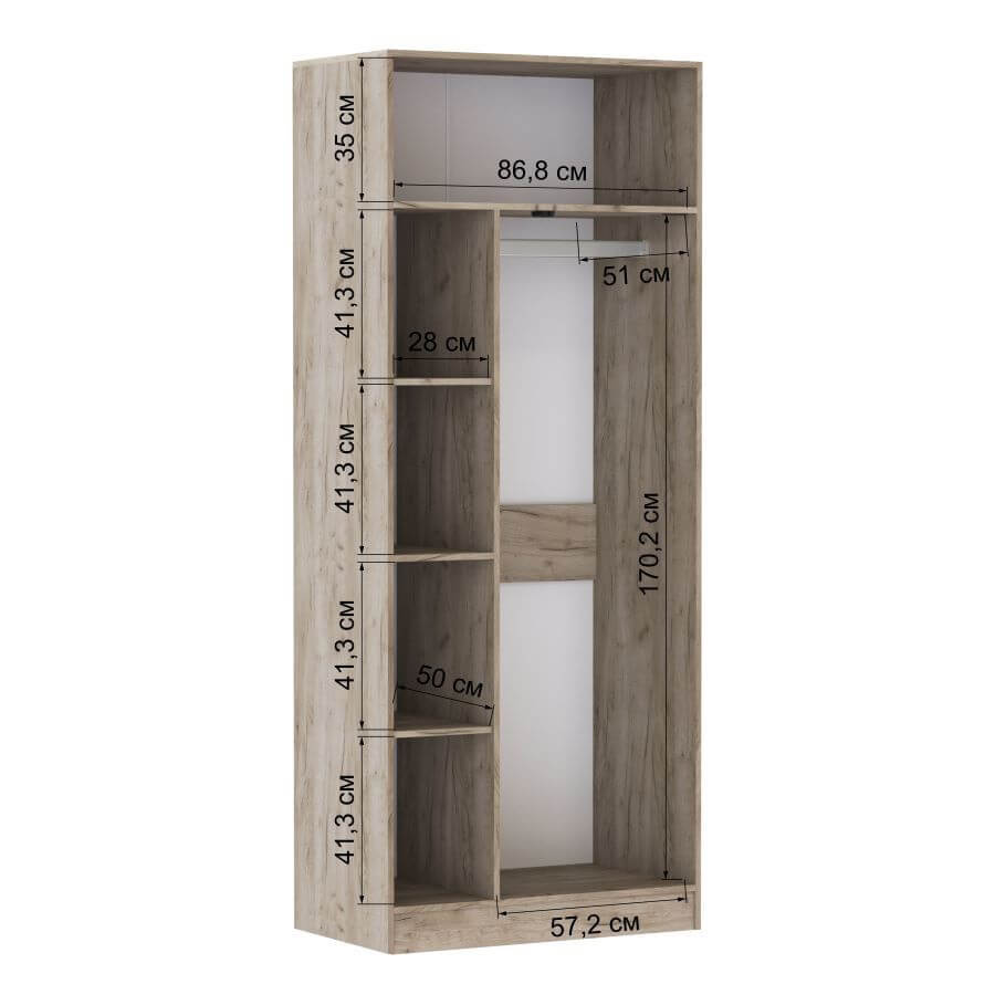 Прихожая Руэлла Шкаф универсальный белый