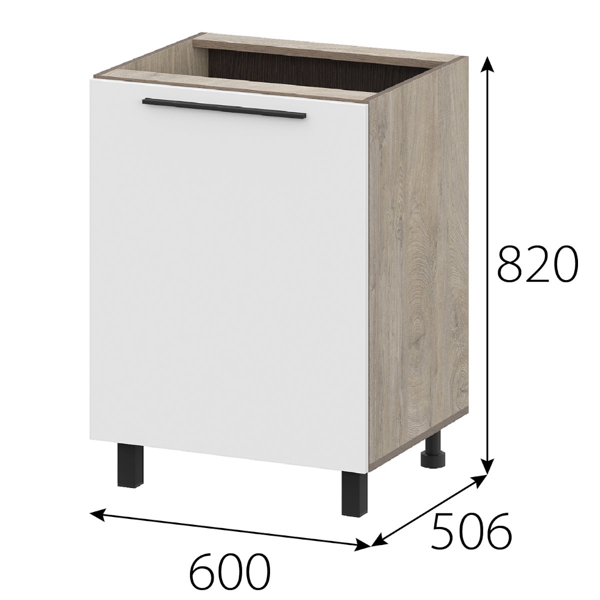 Стол рабочий 600 "Этна" 6с1