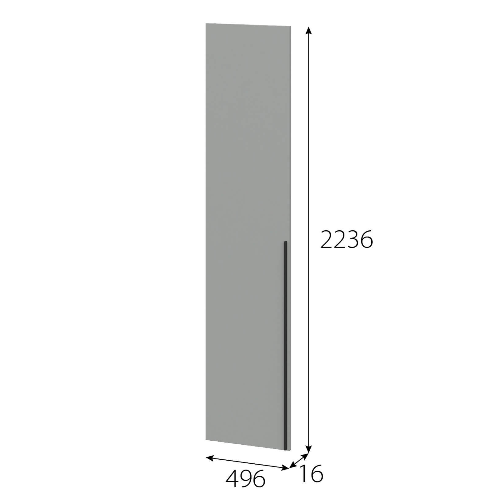 МС "Этна" Створка СГ 2236х496 Софт Грей