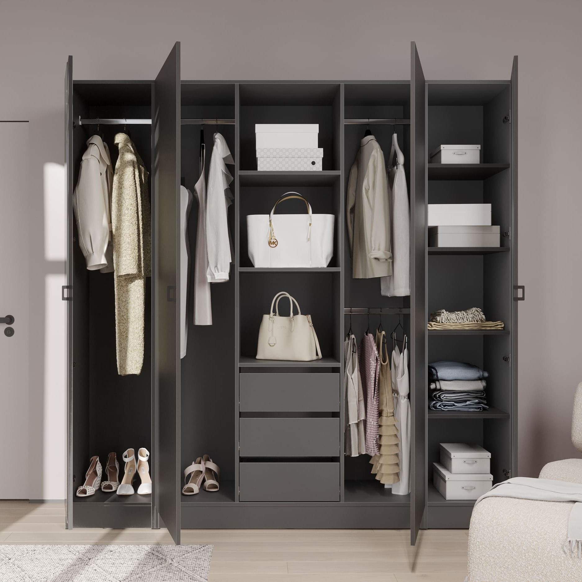 МС "Энни" Шкаф двухстворчатый (шк1)