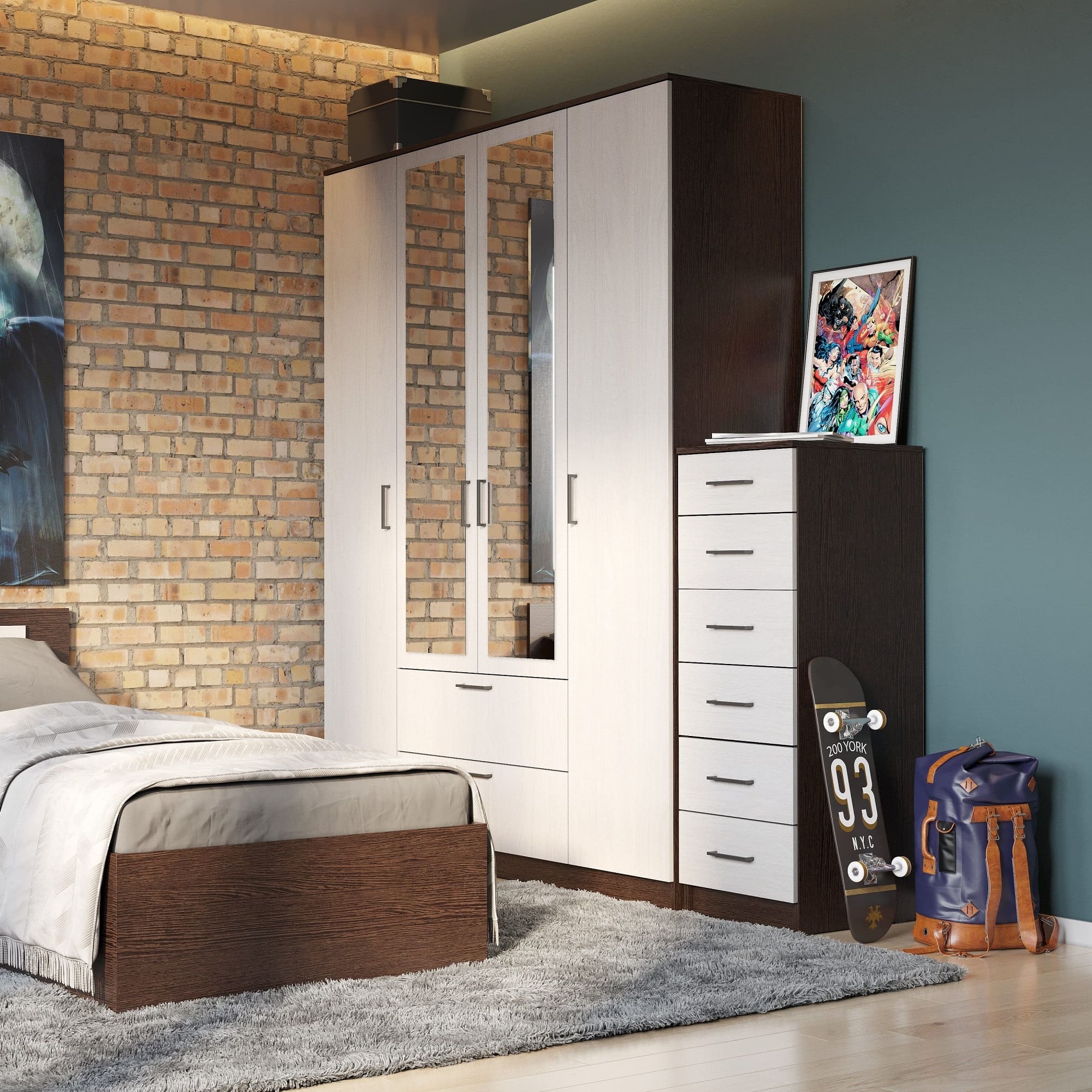 МС "Виста 1" Комод 6 ящиков МР