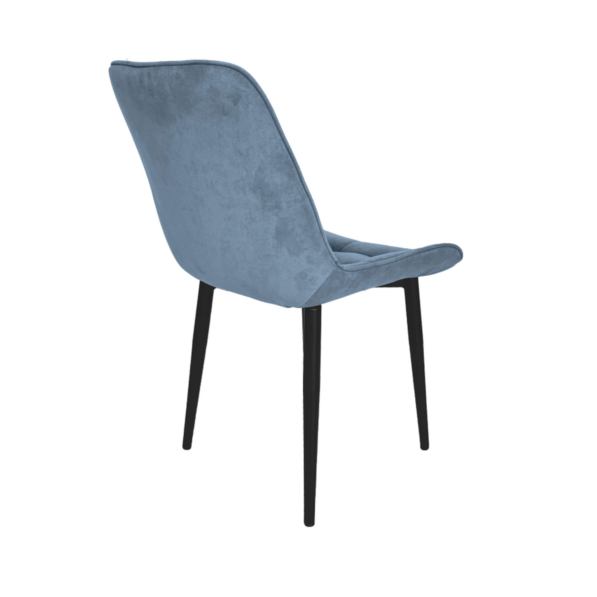 Стул интерьерный "Бостон" черный/меген 48 (серо-голубой)