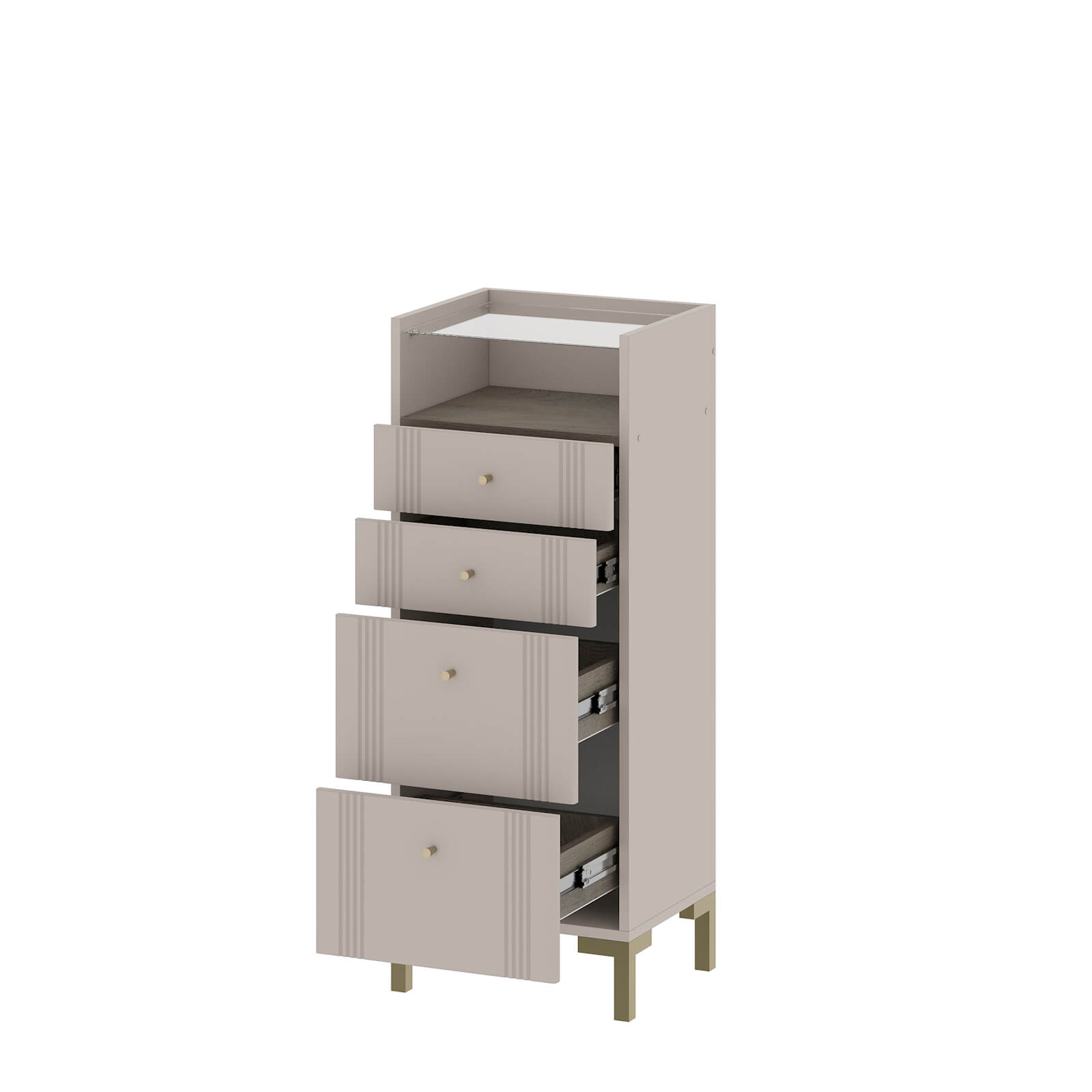 МС "Одетта" Комод 4 ящика (КМ2)