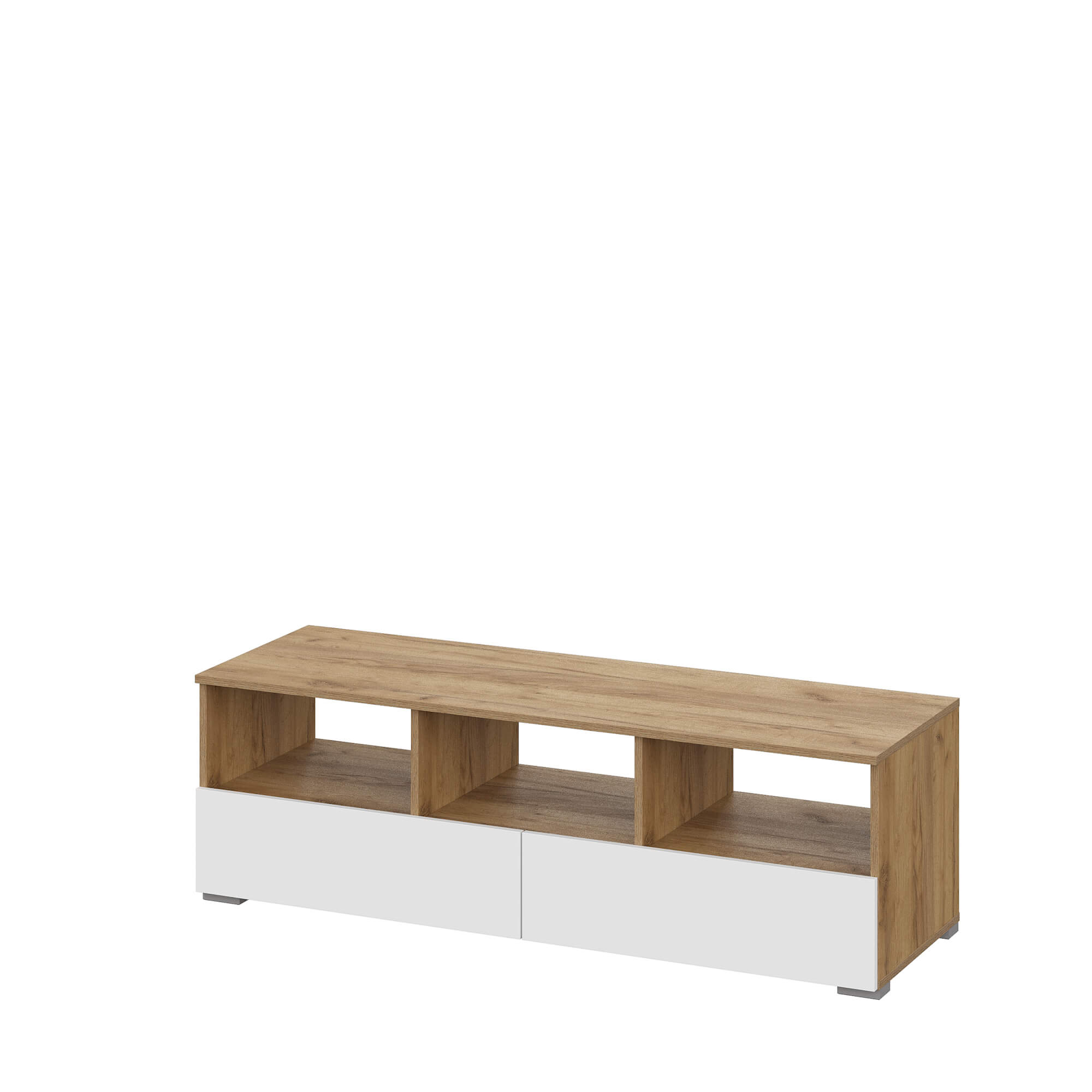 Люмо Тумба ТВ ТБ 02 дуб крафт золотой/белый