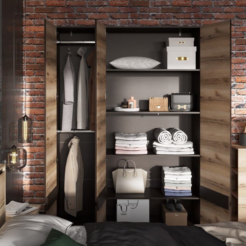 МС "Берген" Шкаф трехстворчатый