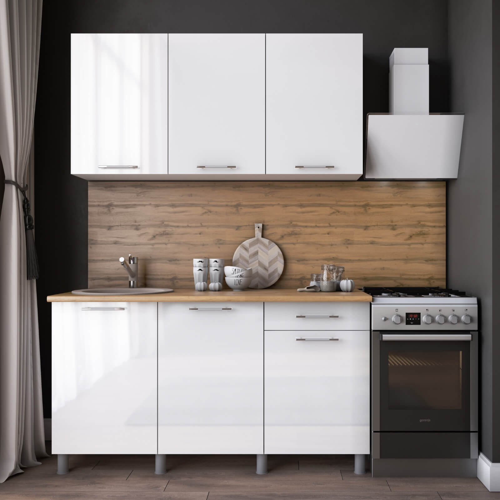 "Танго Готовое решение" 1,5 м белый/белый/белый