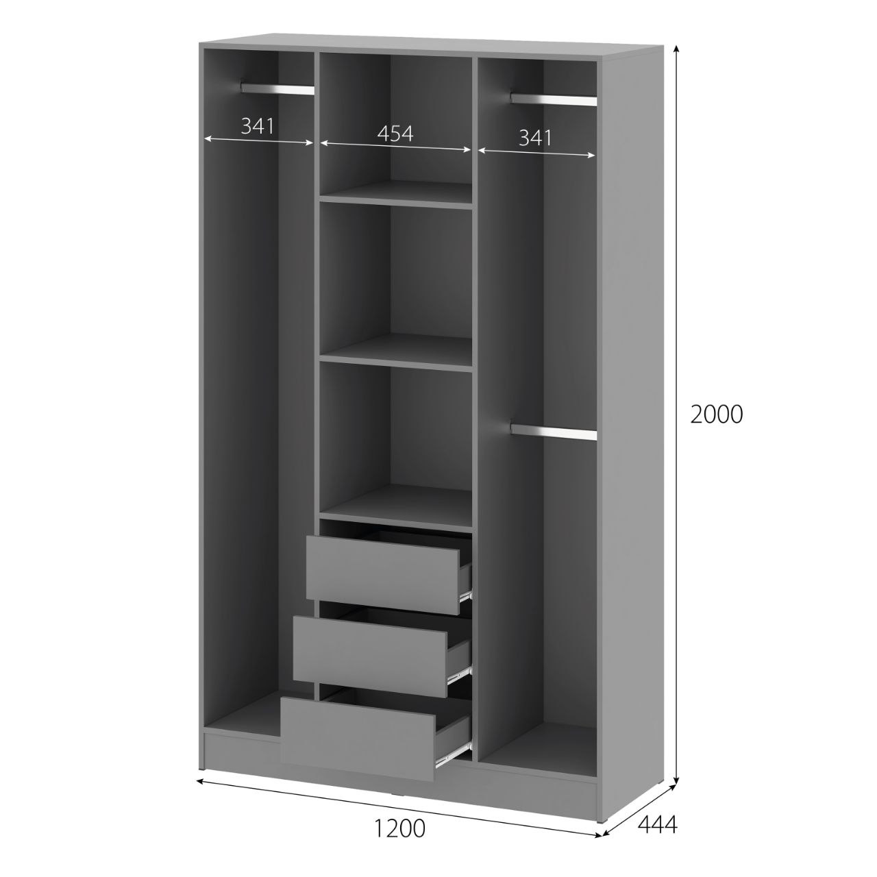 МС "Энни" Шкаф двухстворчатый (шк1)