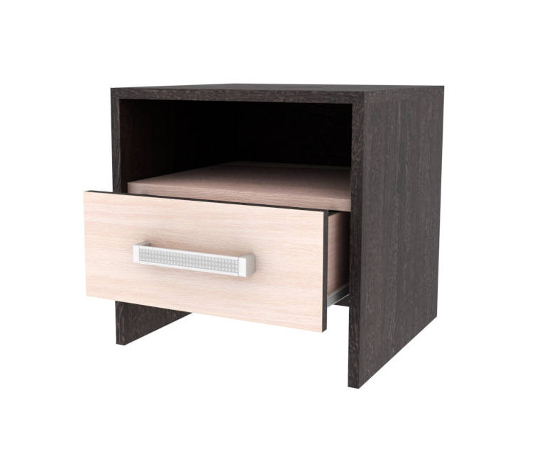 Спальня Эрика тумба прикроватная венге/дуб молочный