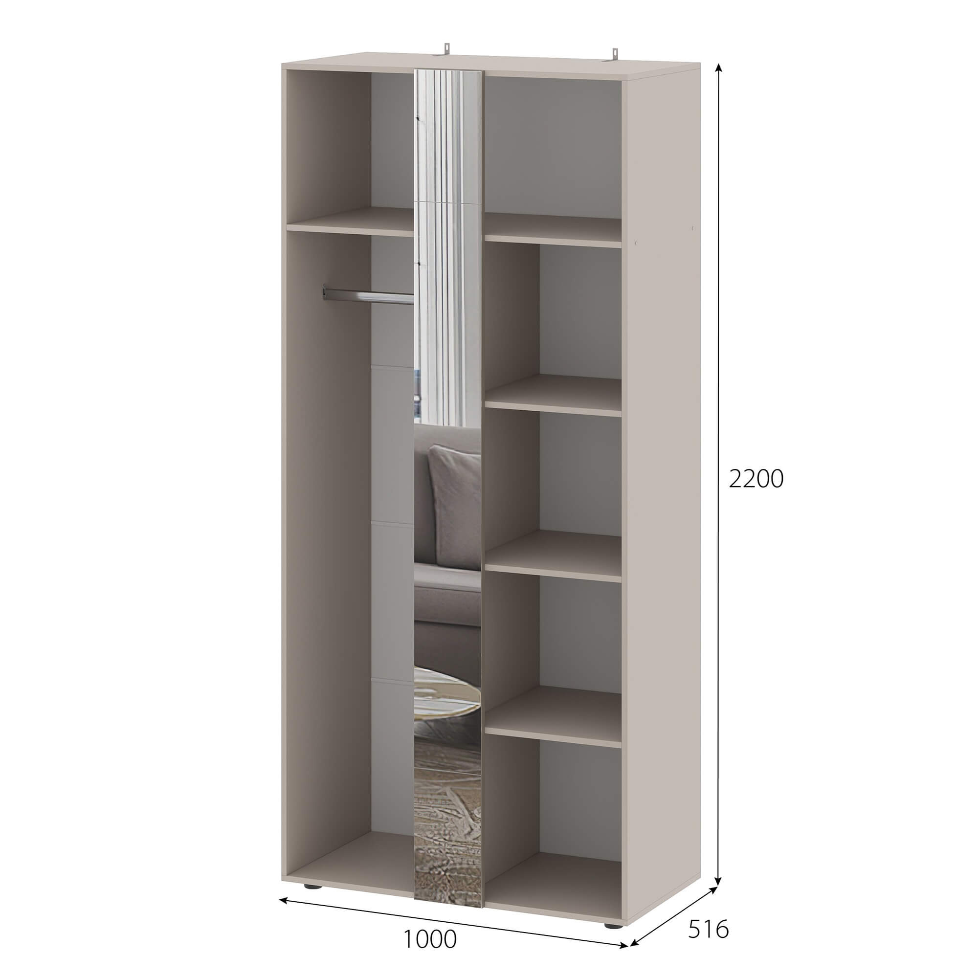 МС "Одетта" Шкаф двухстворчатый (ШК1)