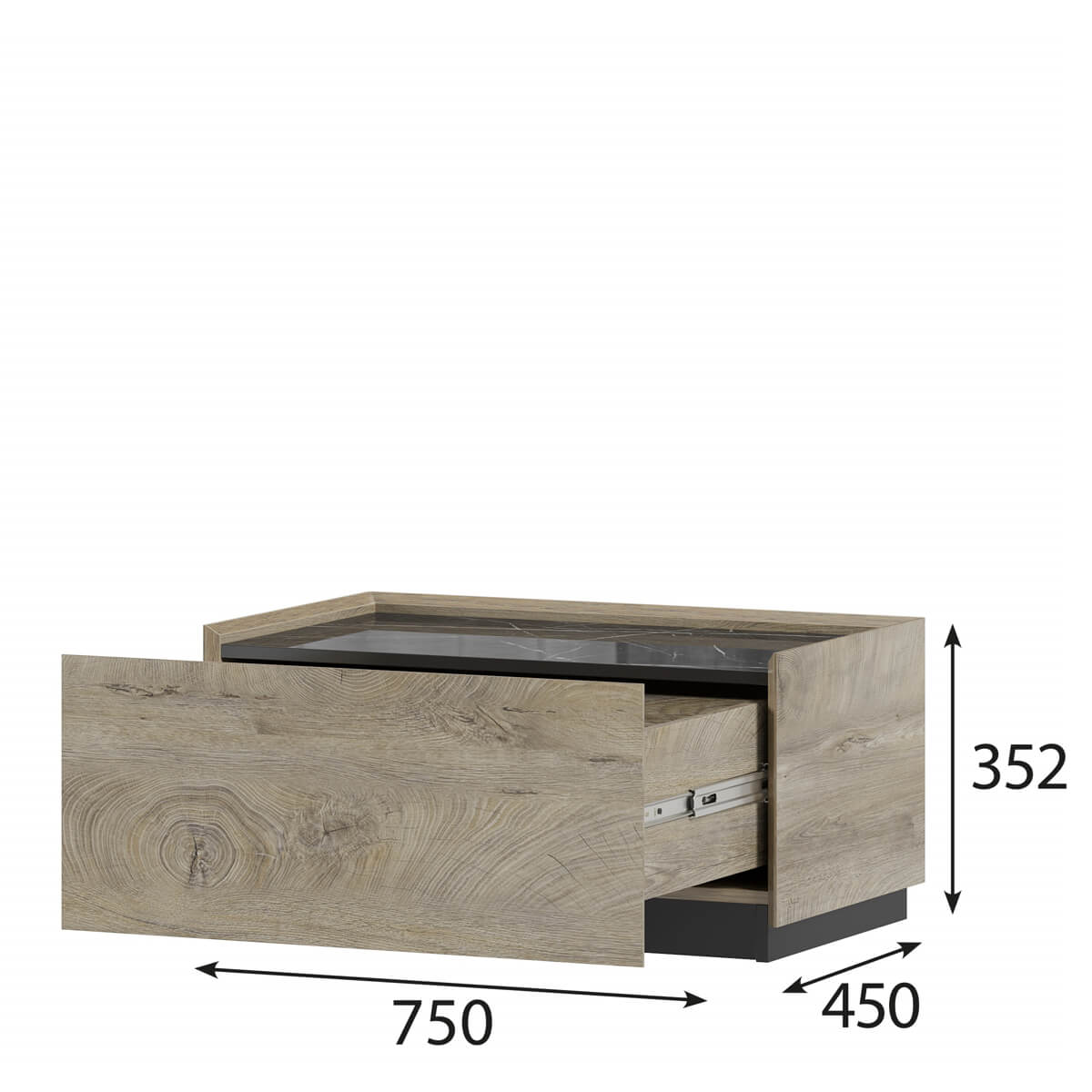 Тумба универсальная "Этна" 750/320  ЭЛ/ПЛ