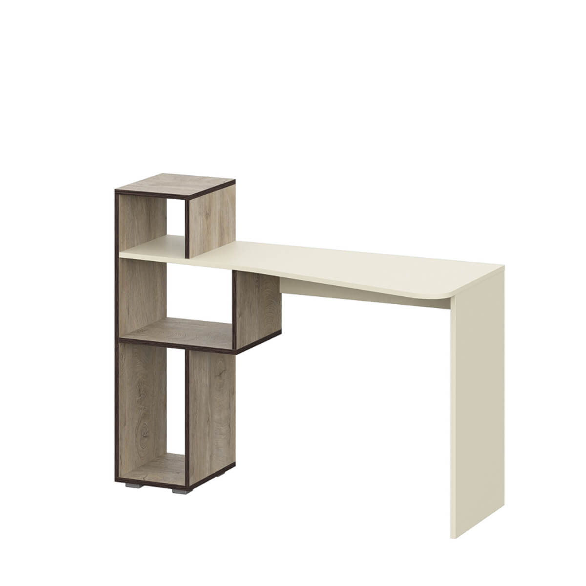 МС "Этна" Стол письменный (ст1) АБ (Дуб Эндгрейн/Алебастр)