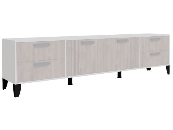 Тумба ТВ Парус-12 Опоры серый графит