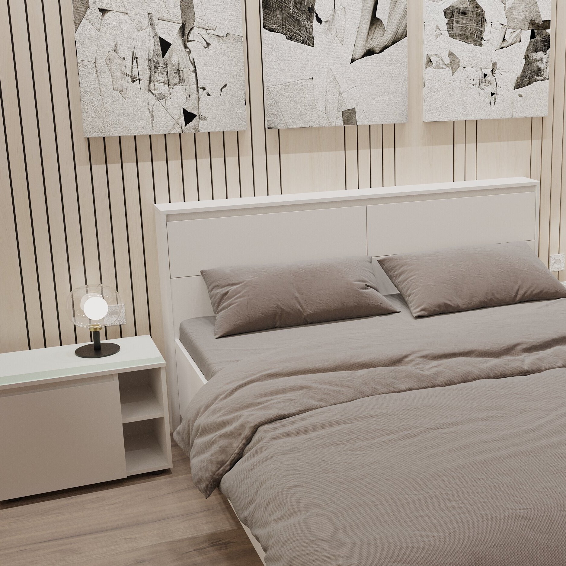 МС "Одри" Кровать двойная (1,6х2,0) серия 3