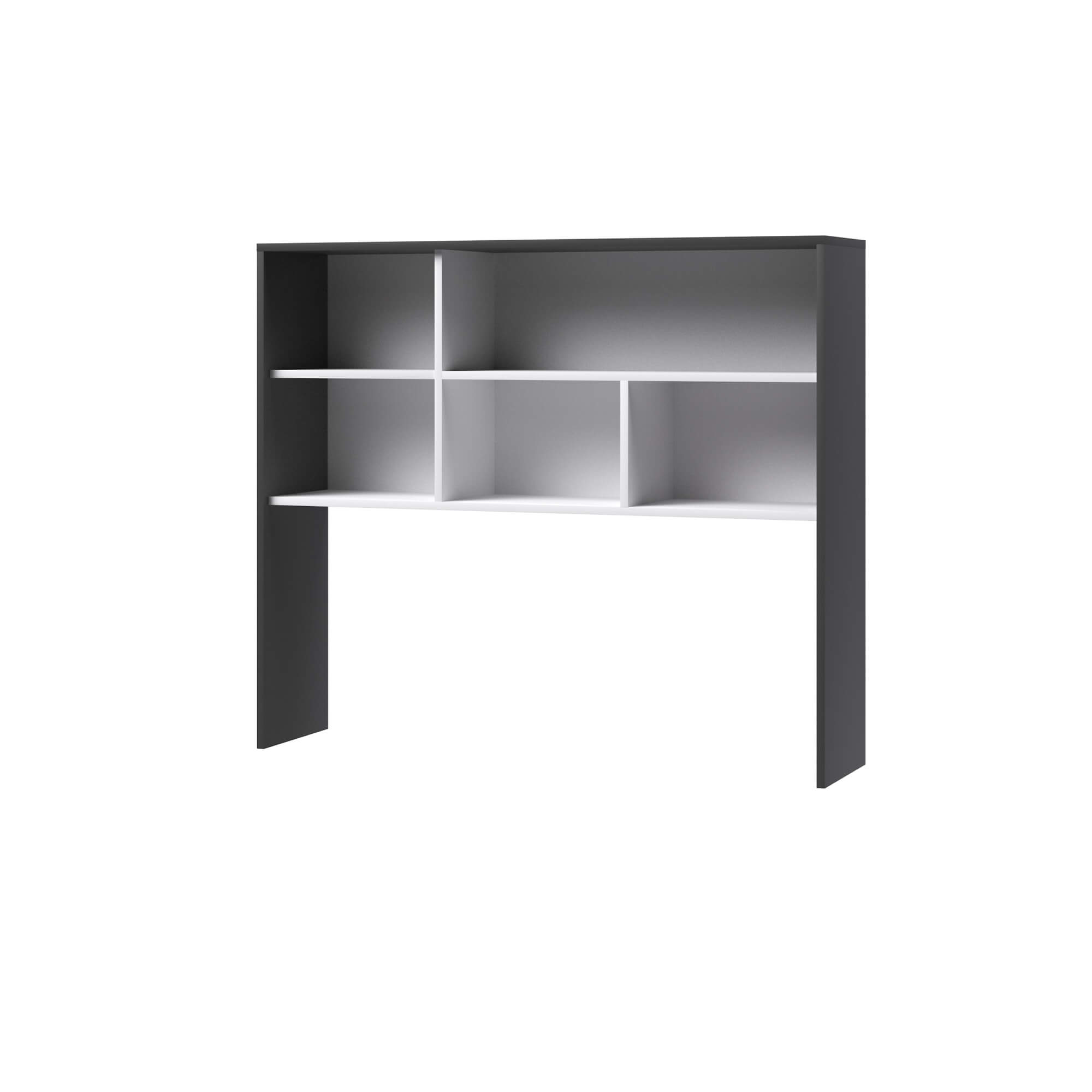 Спальня Кэнди Надстройка для стола КН-1 графит/белый/белый