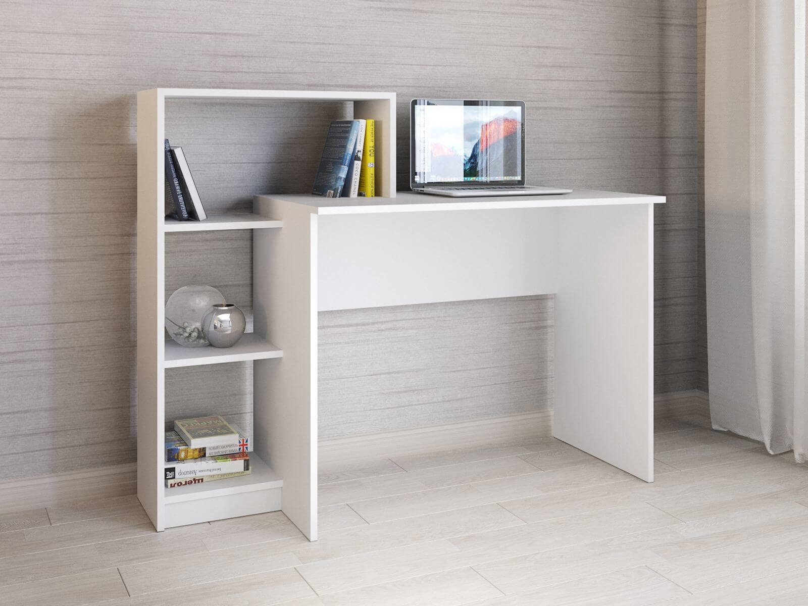 Компьютерный стол Квартет-2 белый