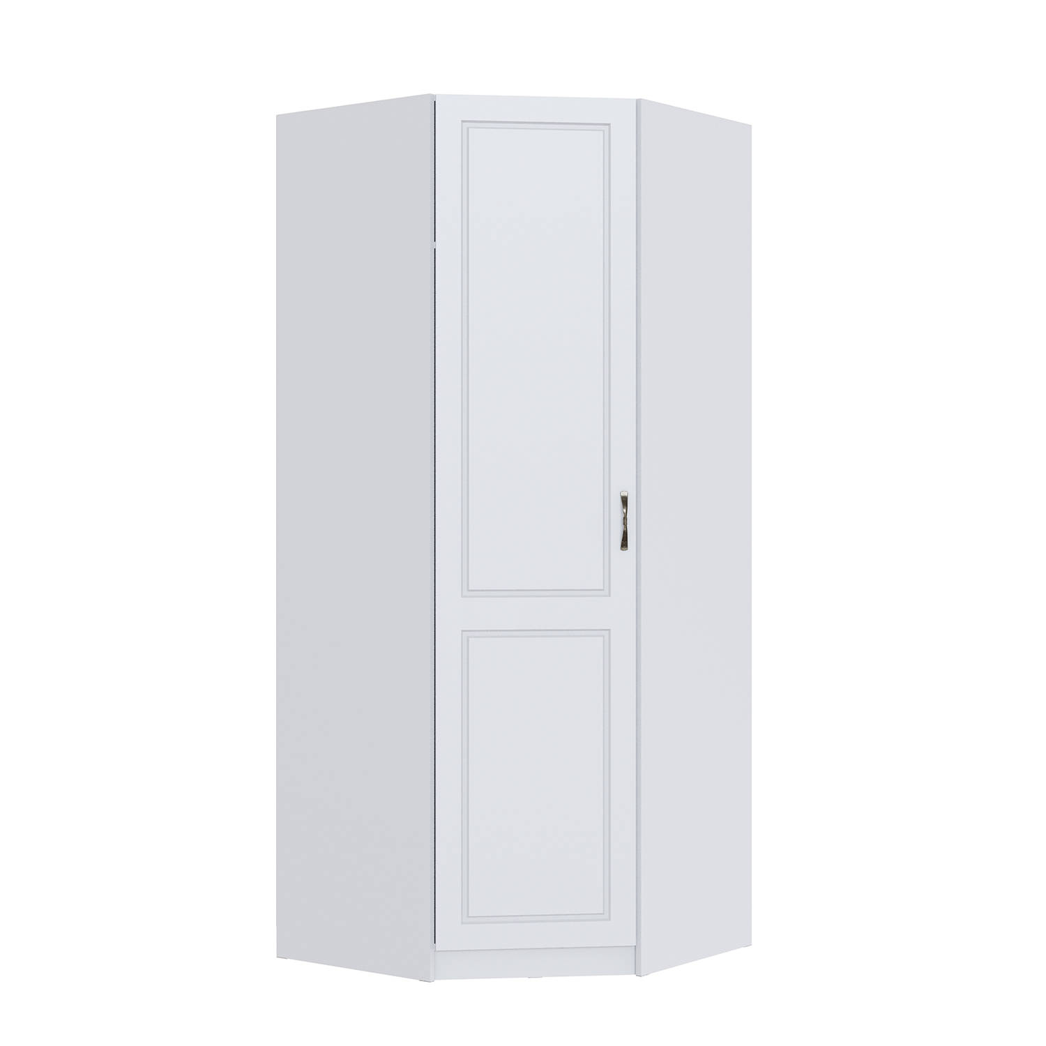 Спальня Апполия Шкаф угловой белый/белый дуб