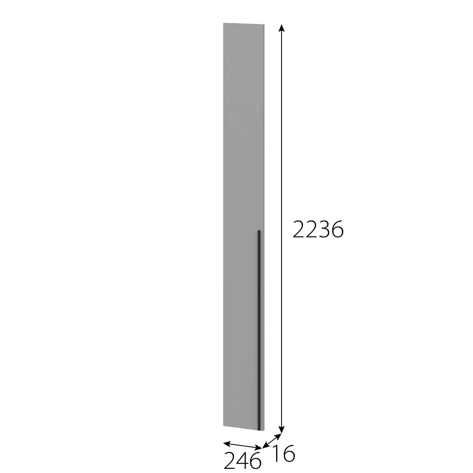 МС "Этна" Створка СГ 2236х246 Софт Грей