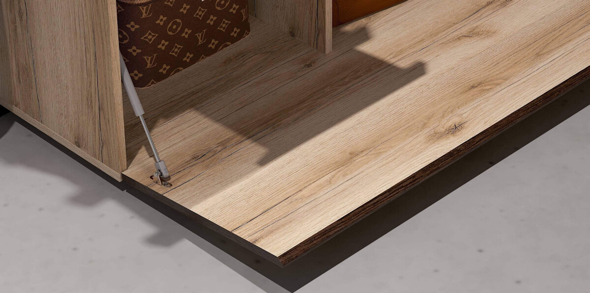 Нижняя полка прихожей "Берген" СТМ Нижняя полка вешалки "Берген" СТМ