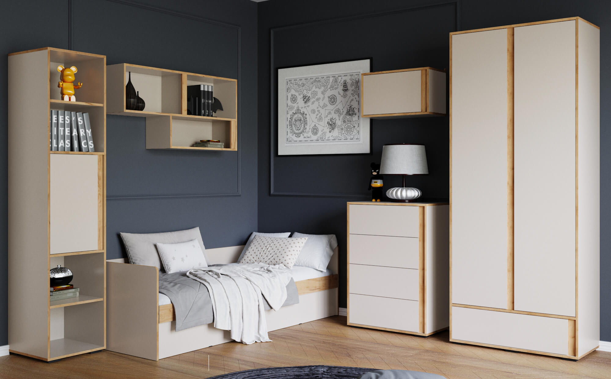 Модульная детская "Асцелла" Тэкс